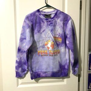 Pink Floyd Band Sweatshirt Purple Refuge Tie Dye Commemorative XS NWT